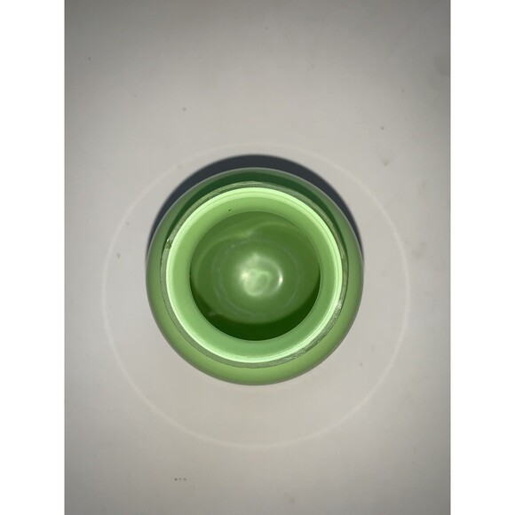 Hand Blown Green 5” Glass Vase - Picture 3 of 9